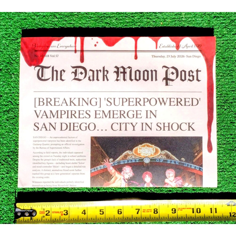 SDCC 2026 Enhypen The Dark Moon Post: The Blood Altar Newspaper Promo Ad EUC